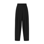 Pleated pants in black