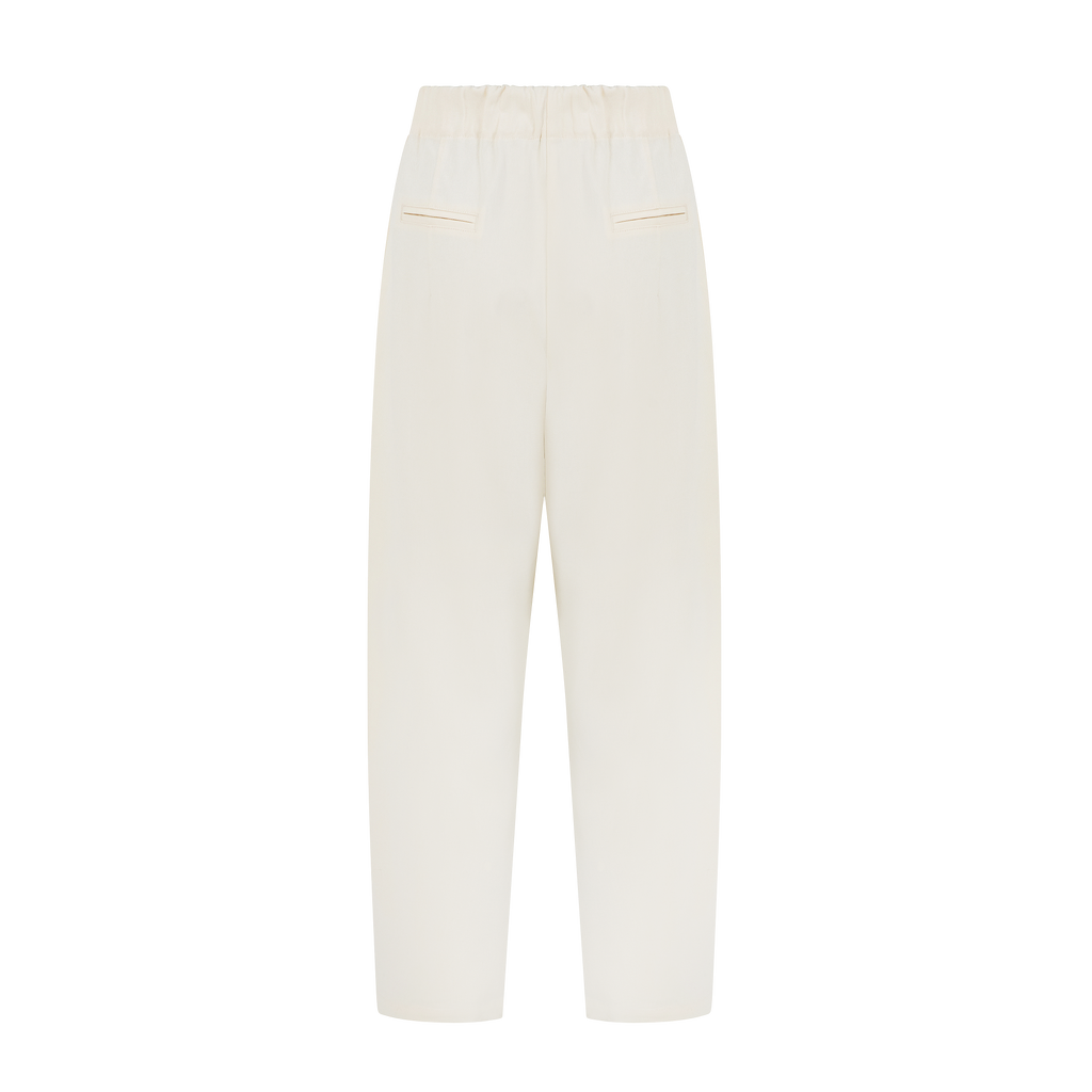 Back view of Off White Utility pants with a relaxed fit