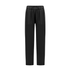 The satin pants in black