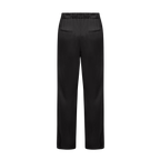 Back of the satin pants in black