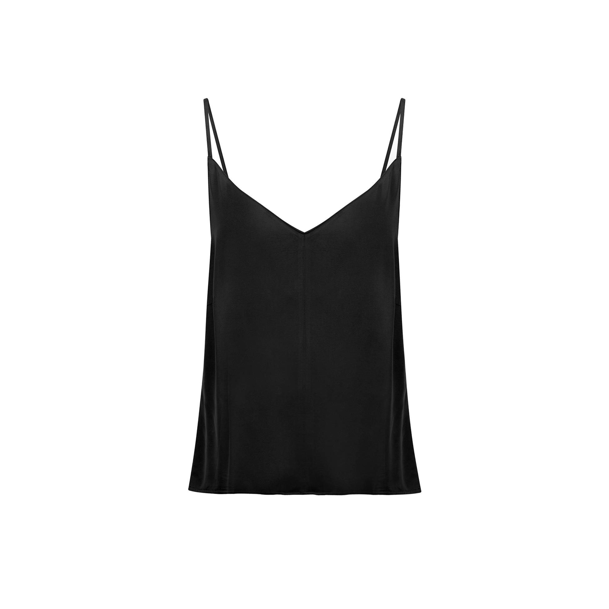 The satin Camisole in black 