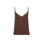 The satin Camisole in brown